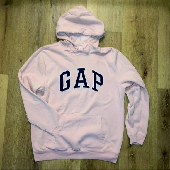 Gap Men’s Hoodie Sweater Pullover Size large Casual Preppy Everyday 90s Pocket - Picture 3 of 10